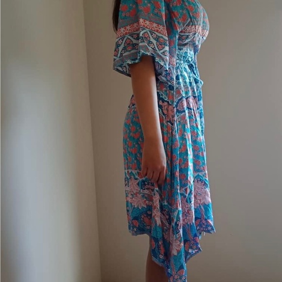 HOUSE OF SKYE HOTEL CALYPSO PARADISE WRAP DRESS NWT MEDIUM - Picture 5 of 10